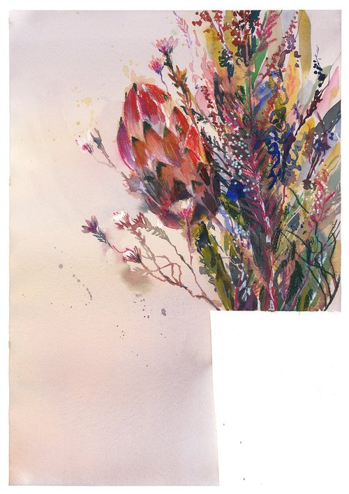 The White Vase #2 (Artist's home series) - 42x30 cm by Alena Gastaldi