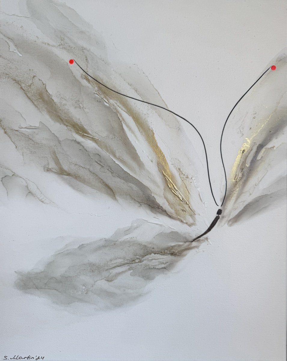 Abstract Animal Painting By Svetlana Martin, 16 X 20", Serenity-I, Original Artwork