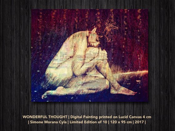 WONDERFUL THOUGHT | 2017 | DIGITAL PAINTING ON LUCID CANVAS | HIGH QUALITY | LIMITED EDITION OF 10 | SIMONE MORANA CYLA | 120 X 95 CM