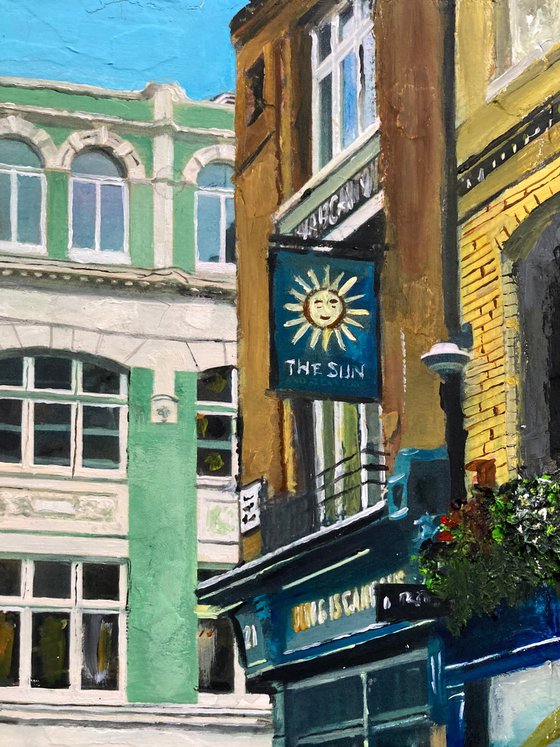 Bright Sunny Day in Soho, London