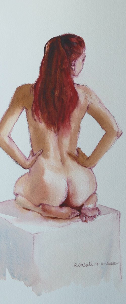 Female nude back study by Rory O’Neill