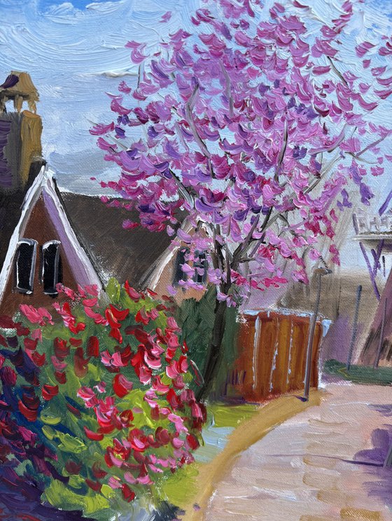 Blossoming Trees and Windmill