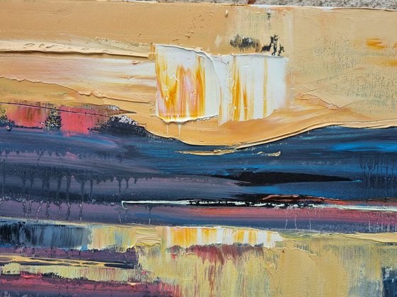 Sunset. Lake.