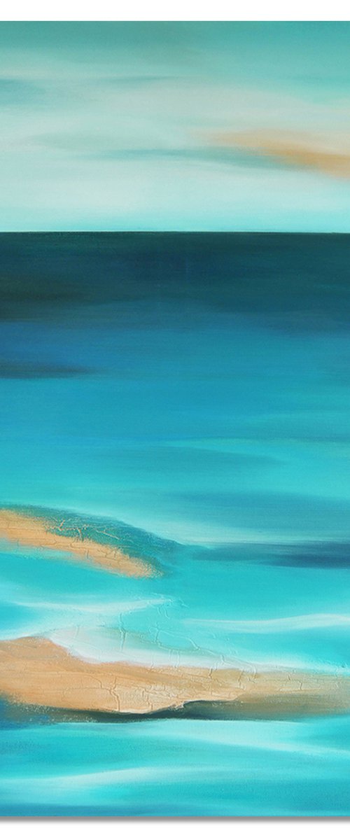 A large seascape painting "Peaceful Place" by Olesia GR