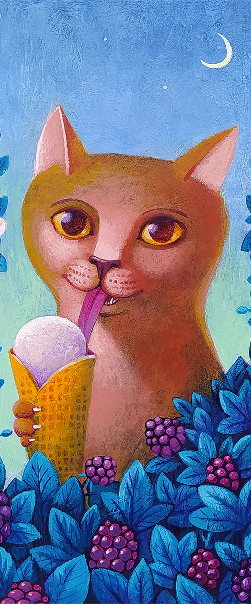 Ice cream tastes like the moon by Margot Raven