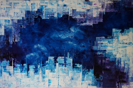 The Big Blue Beyond (150 x 100 cm) XXXL (60 x 40 inches)