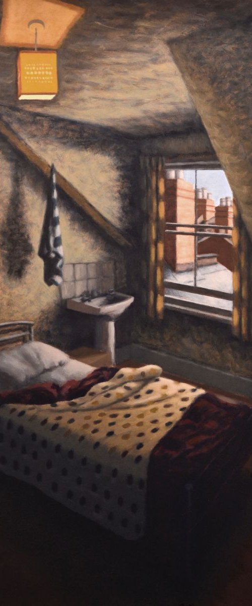 Light towel and chimneys - Room 6 by Hugo Lines