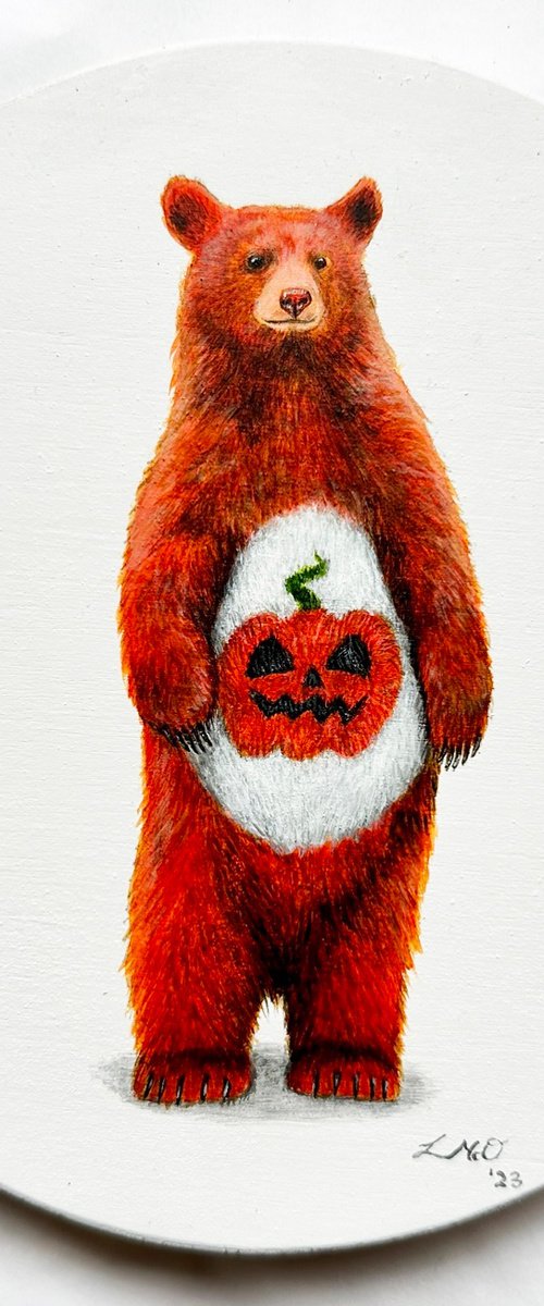 Pumpkin Spice Bear by Louise McNaught