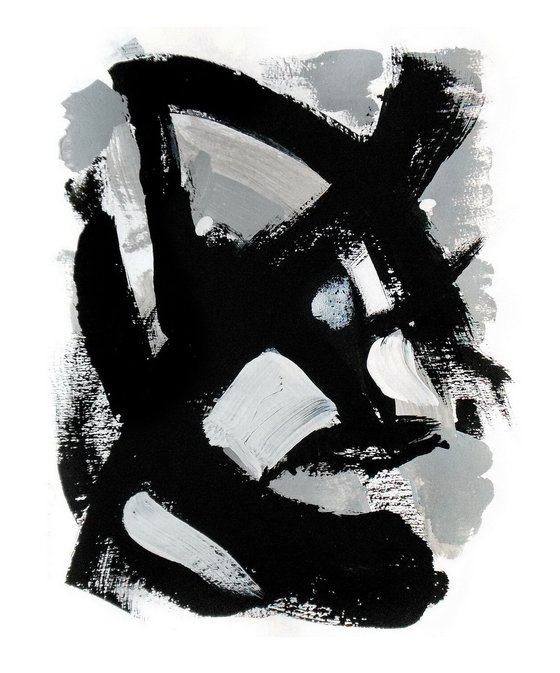 Black and White Abstract Forms