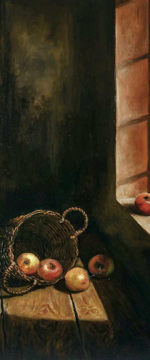 STILL LIFE WITH APPLES by Oleg Baulin