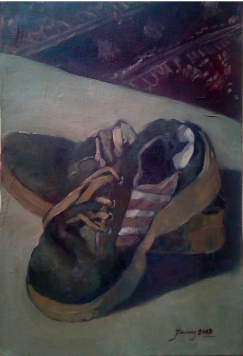 Old Shoes by Jamaleddin Toomajnia