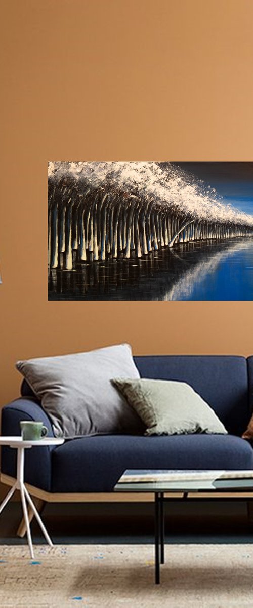 Iced Birches  - Water and Trees  Series by Danijela Dan