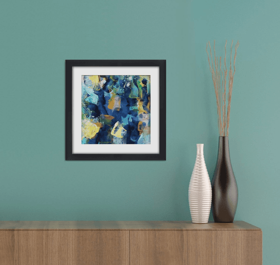 Abstraction #10 - Framed and ready to hang - original abstract painting