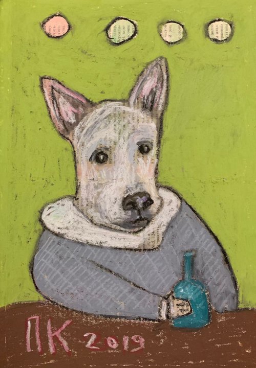 Drinking dog #43 by Pavel Kuragin