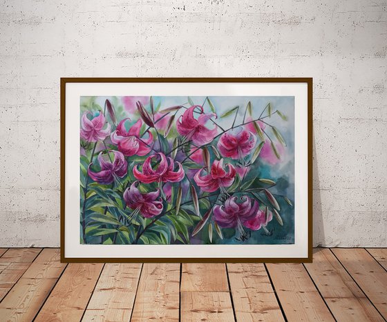 Pink Lilies