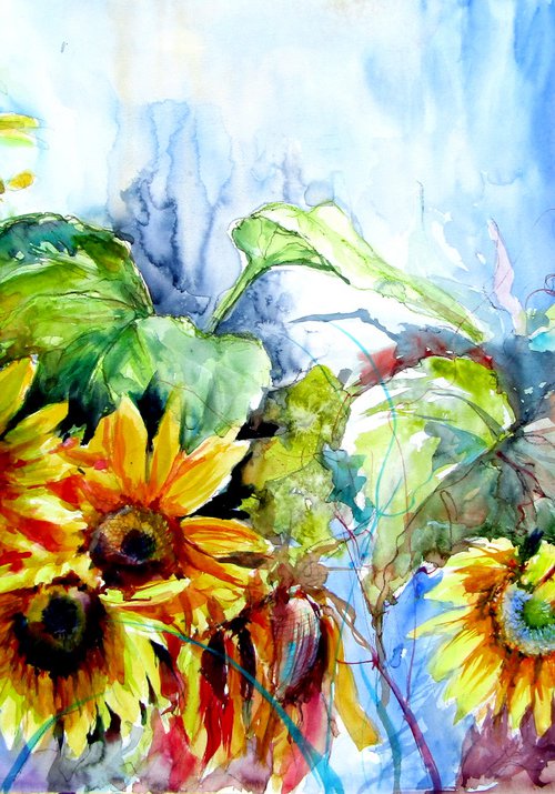 Colorful life with sunflowers by Kovács Anna Brigitta