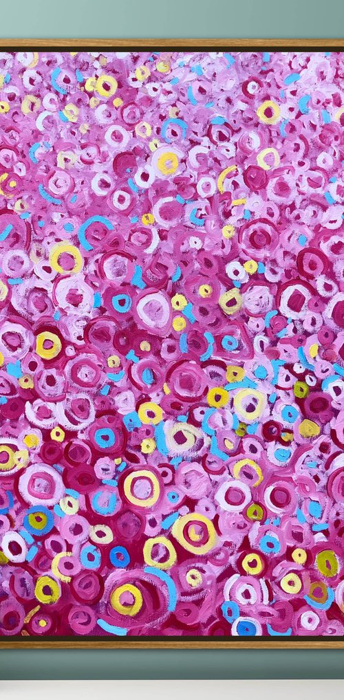 Pink mosaic by Volodymyr Smoliak