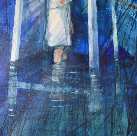 Talk to God, Spiritual Art, Acrylic 110x120cm