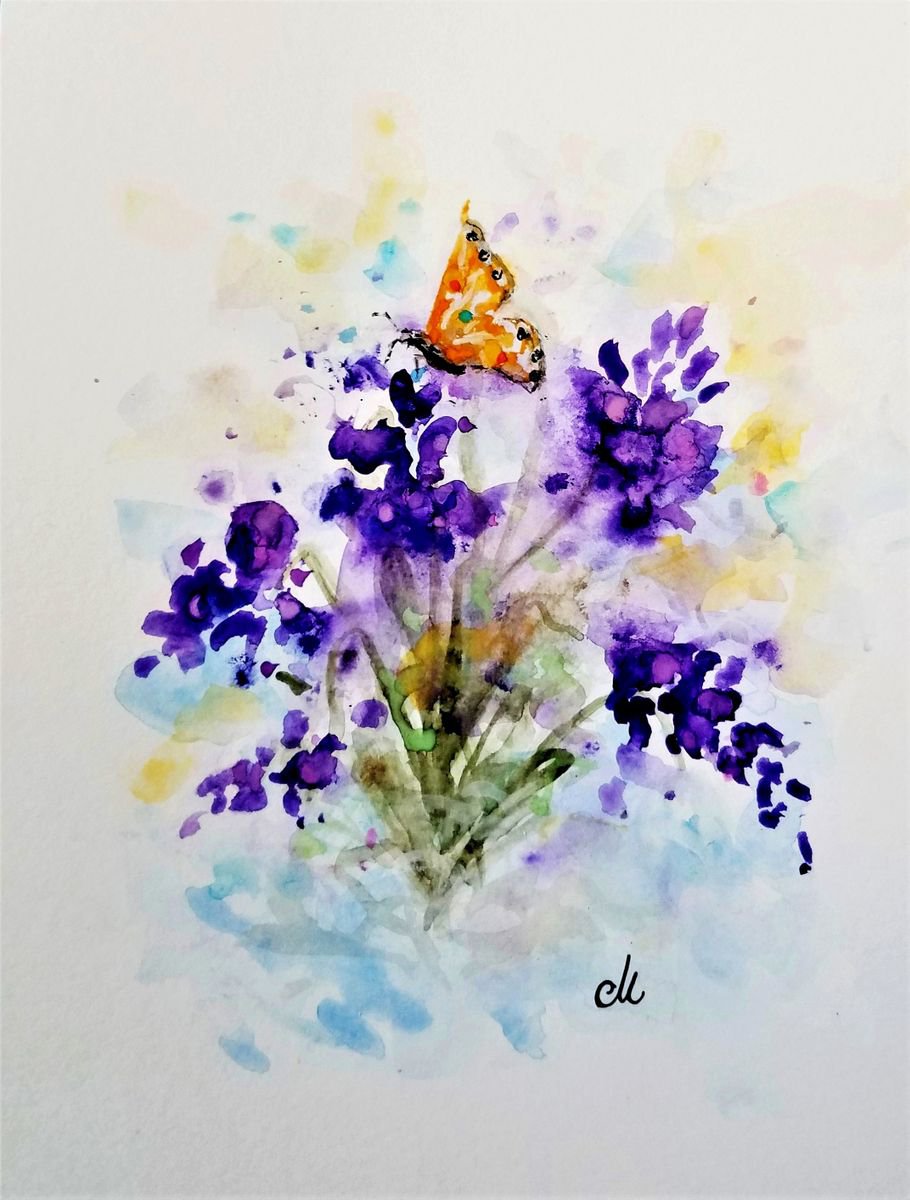 Butterfly dance/ free shipping in USA for any of my artworks by Cristina Mihailescu