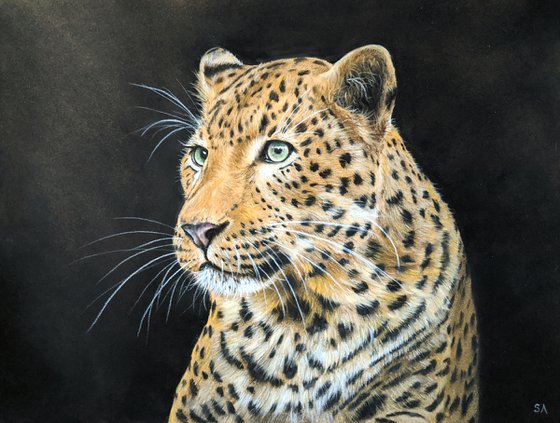 Leopards Gaze IV (Original Painting)