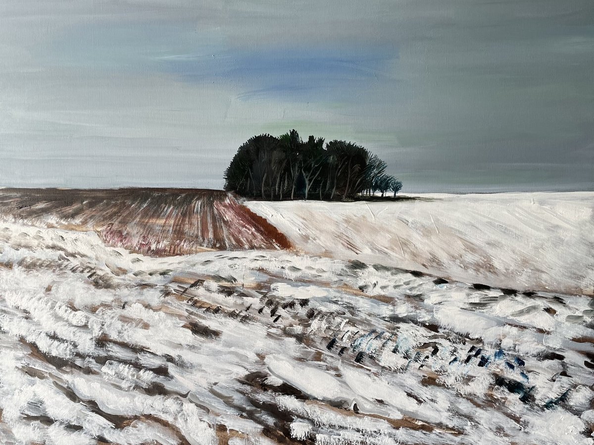 Expressive Oil Painting , The Loneliness, Part Two, Fife By Stephen Howard Harrison, 31 X 24, Artwork For Sale On Artfinder