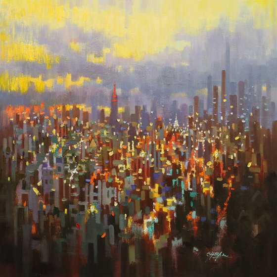 New York Toward Sunset