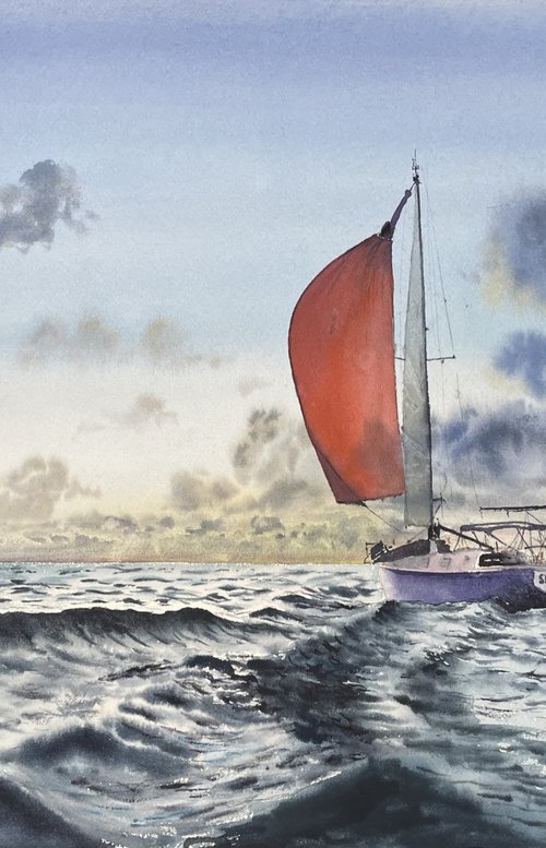 Sailboat-14 by Erkin Yılmaz