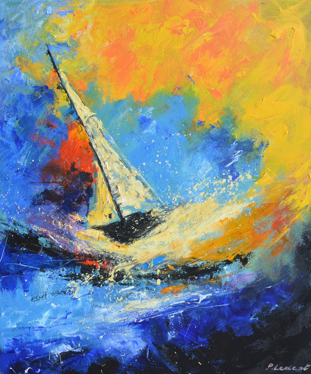 At sea by Pol Henry Ledent