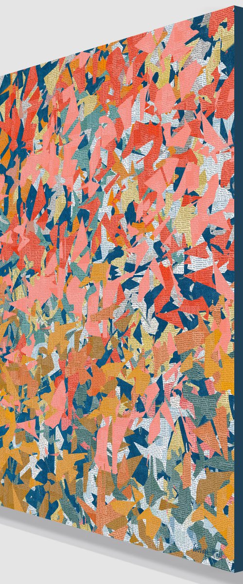 News Travels Up 127 x 127cm by George Hall