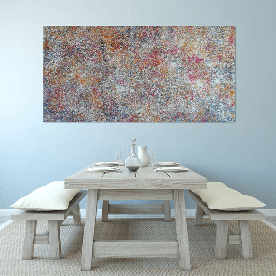 FLOWERS IN THE SNOW 105x210cm