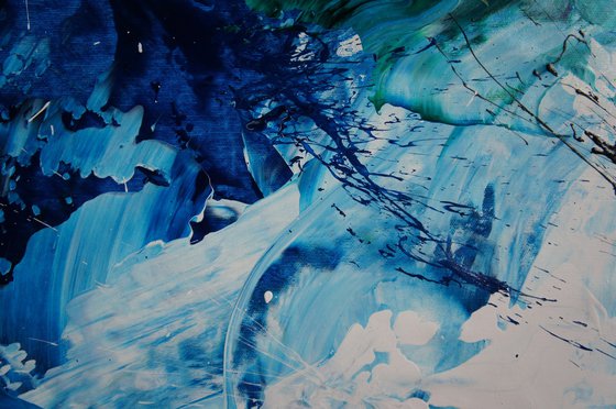 CANVAS ONLY: Color Storm III (200 x 110 cm) XXXL (80 x 44 inches)