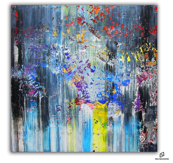 100x100cm. / Abstract painting / Abstract 118