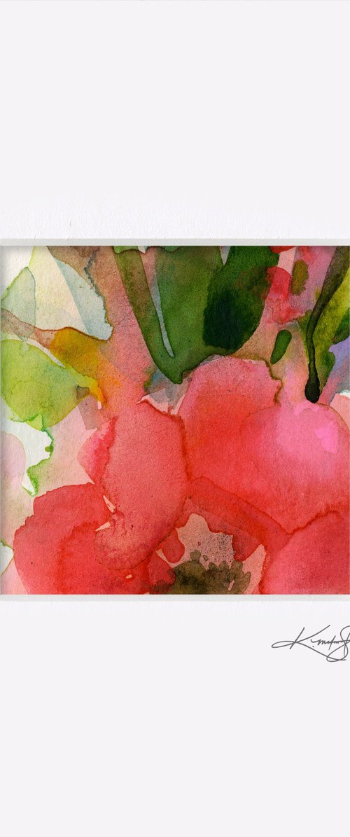 Little Dreams 11 - Small Floral Painting by Kathy Morton Stanion by Kathy Morton Stanion
