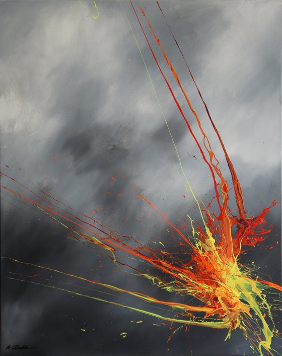 Luminous Bursts X (Spirits Of Skies 080174) (100 x 80 cm) XL (40 x 32 inches)