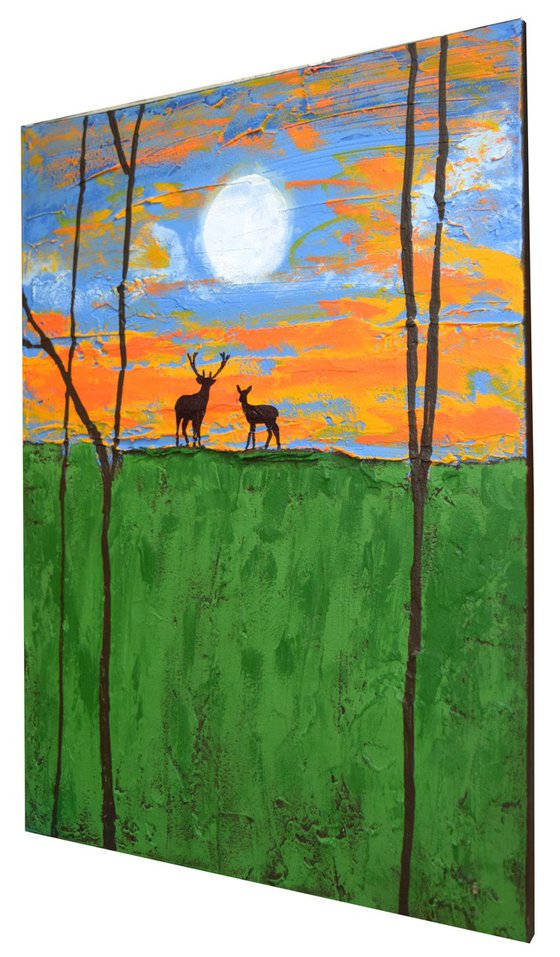 stag wall art