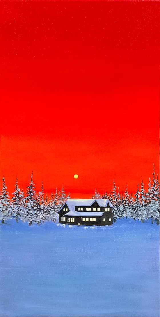 Silent Night. Winter Landscape