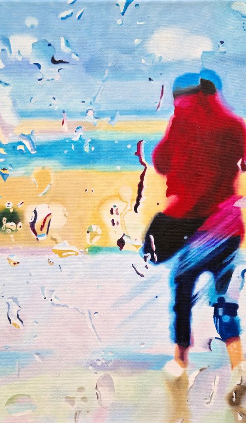 Rainy Beach 2 by Ulla Kutter