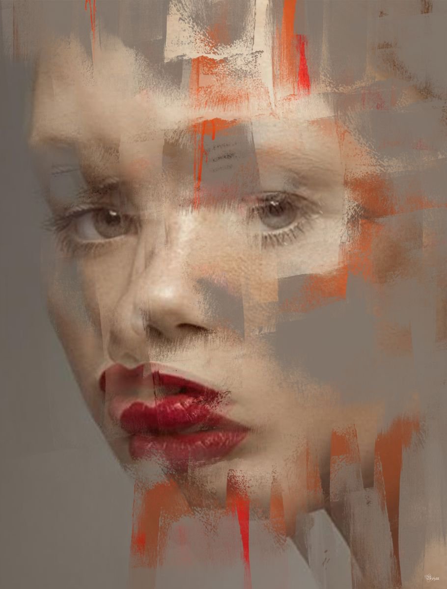 Illustrative Portrait Photograph By Bojan Jevtic, 33 X 43, Expect The Unexpected, Original Artwork