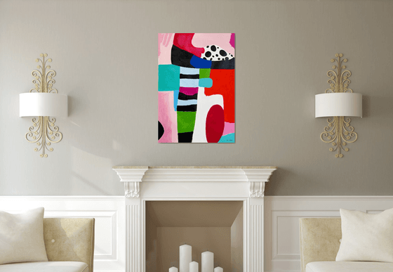 Bold Colorful Abstract art