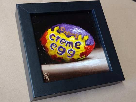 Cadbury Creme egg still life