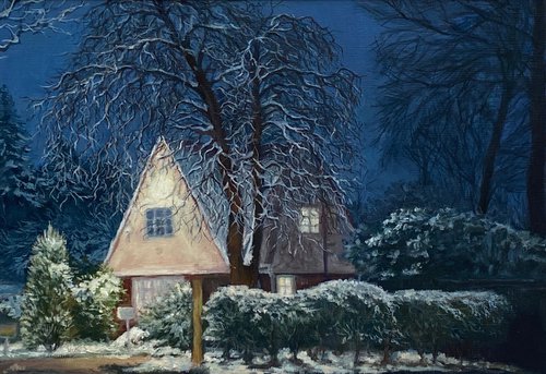 December Snow, Wills Grove by Diana Sandetskaya