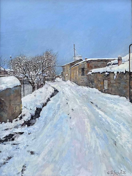 Snow-Covered Pathway