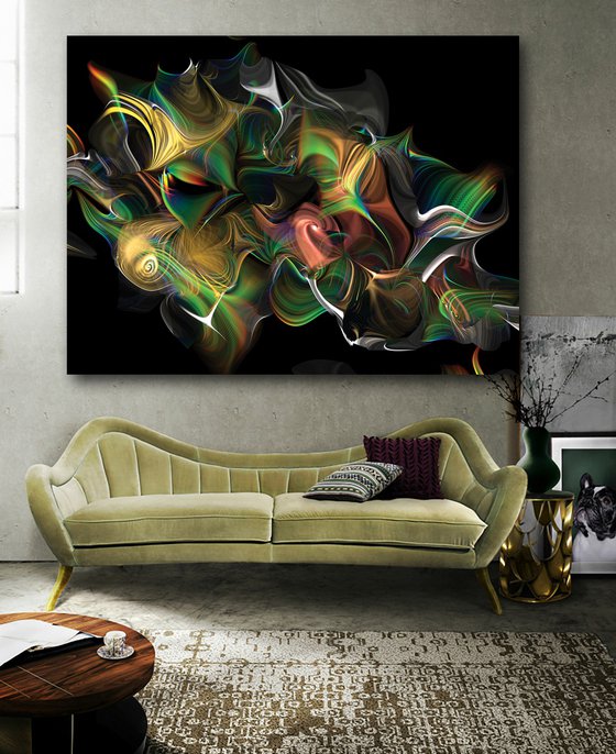 Olas de luz/XL large original artwork