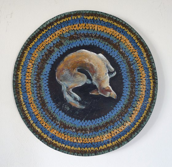 Rug with a Dog. Nala carpet.