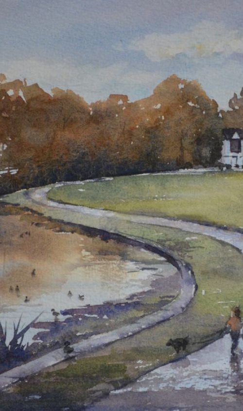 The Cricket Club House, Saltaire by Denise Mitchell