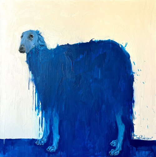 Blue Dog 2 by Inga Makarova