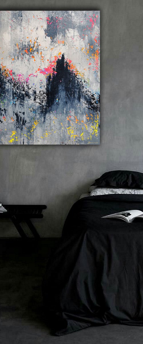 120x100cm. / Abstract painting / Abstract 1179 by Alex Senchenko
