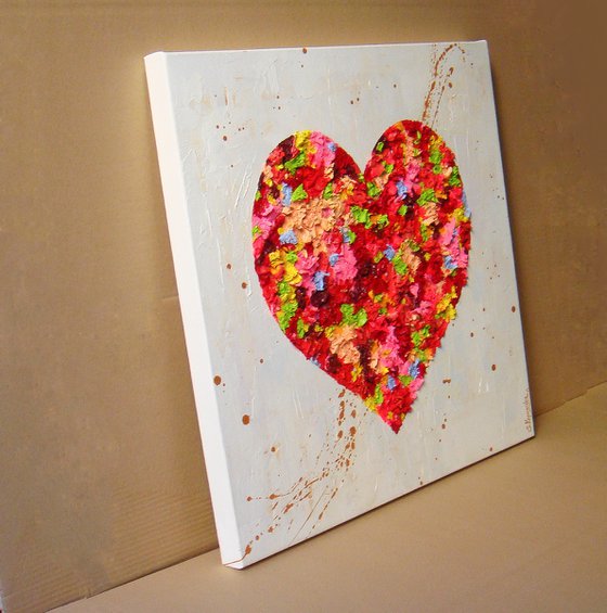 "Heart" Abstract Painting