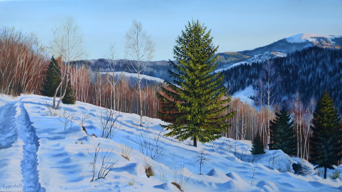 Photorealistic Oil Painting , Spring Is Coming Soon By Andrii Lysenko, 36 X 20, Artwork For Sale On Artfinder