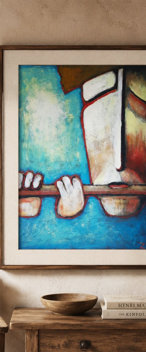 Flute Musiek II (60cm x 84cm x 0.1 cm) by Zhana Viel